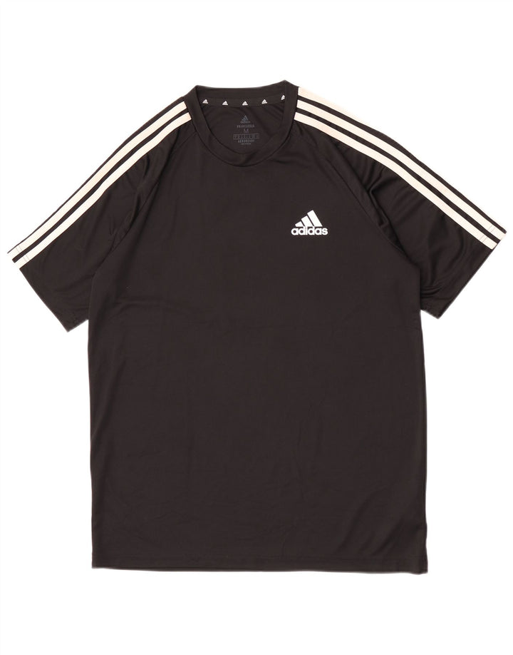 Мужская футболка Adidas Aeroready, средний черный полиэстер