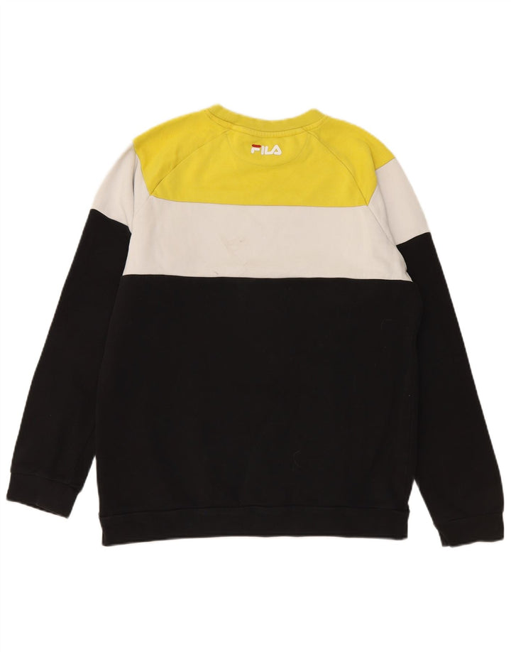 FILA Boys Graphic Sweatshirt Jumper 15-16 Years Multicoloured Colourblock