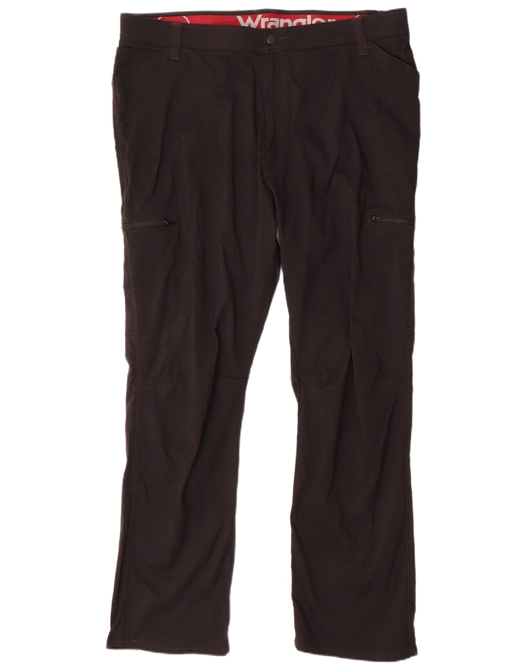 WRANGLER Женские прямые брюки карго W42 L30, черный нейлон