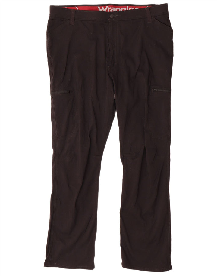 WRANGLER Женские прямые брюки карго W42 L30, черный нейлон