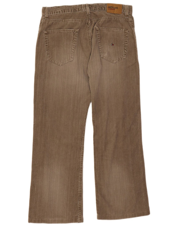 Мужские вельветовые брюки Tommy Hilfiger W33 L28, коричневые, хлопковые
