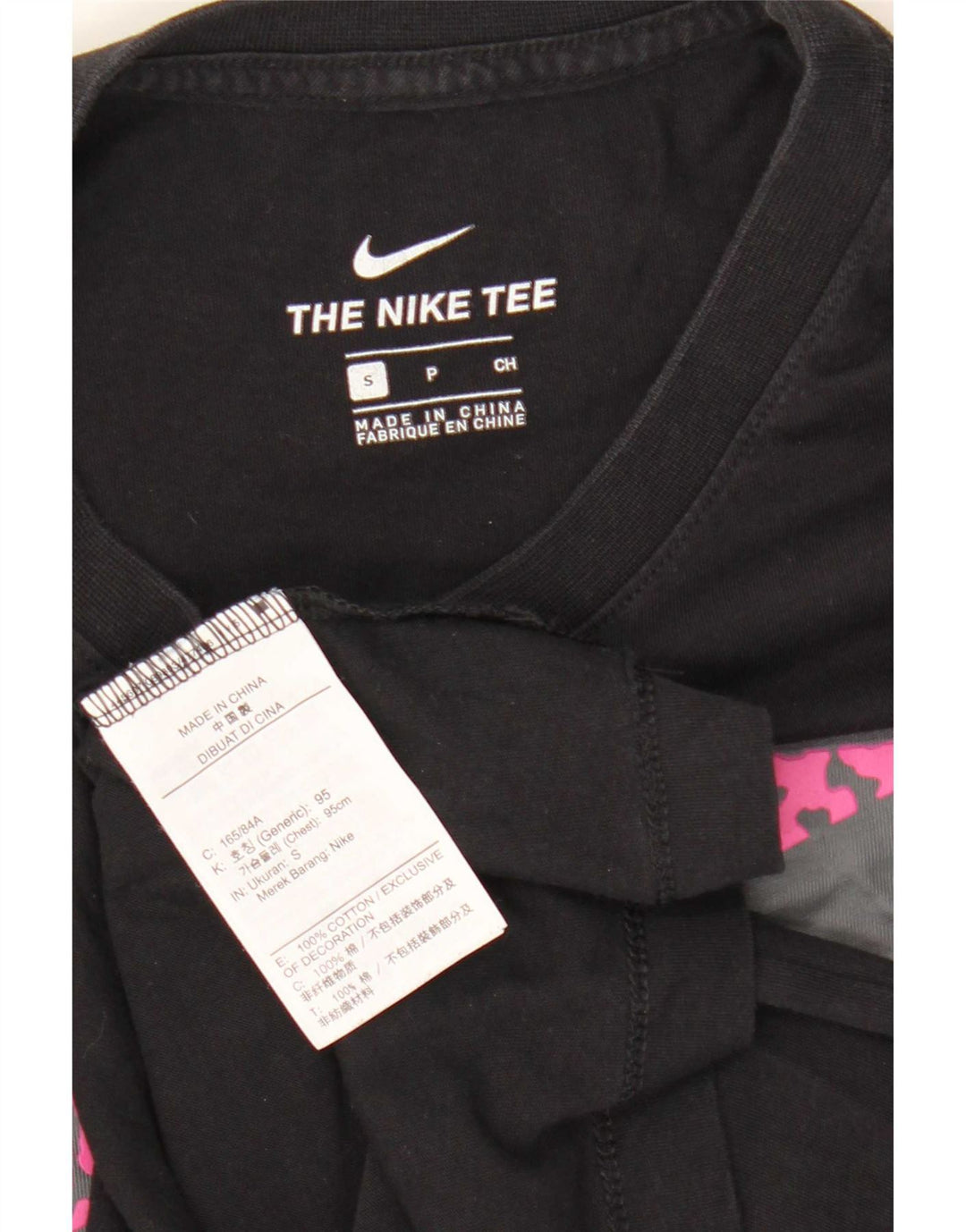 Мужская футболка с рисунком Nike, маленький черный хлопок