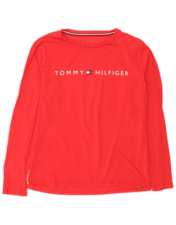 Мужской топ с длинным рукавом Tommy Hilfiger, средний красный