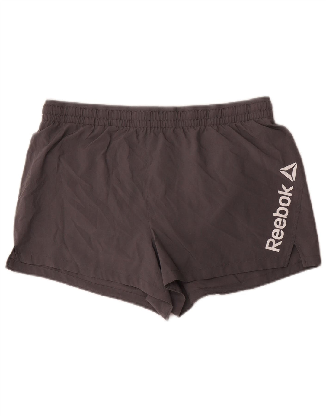 Reebok Мужские спортивные шорты с рисунком, большие серые, полиэстер