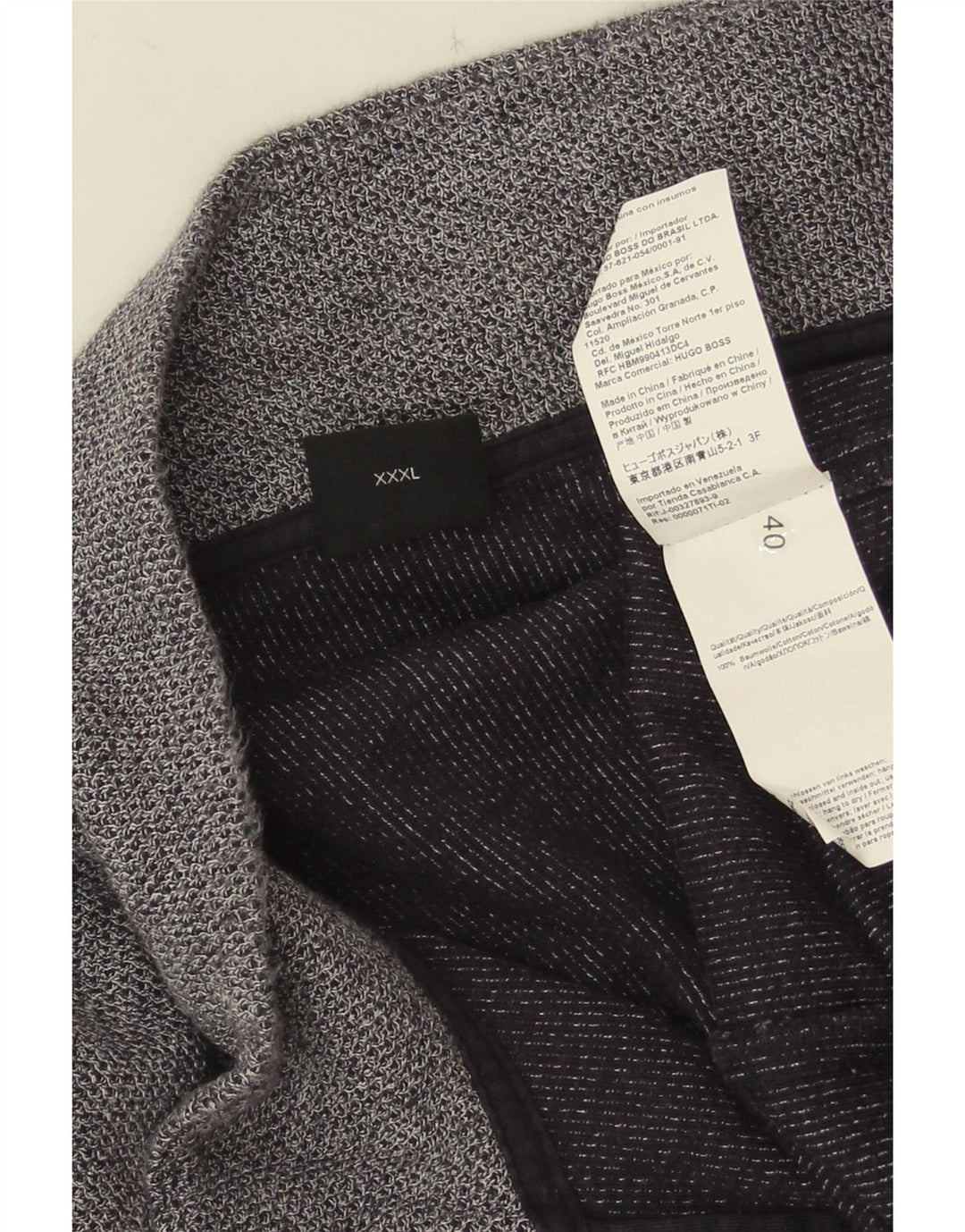 Мужской спортивный костюм Hugo Boss, верхняя куртка 3XL, темно-синий, хлопок