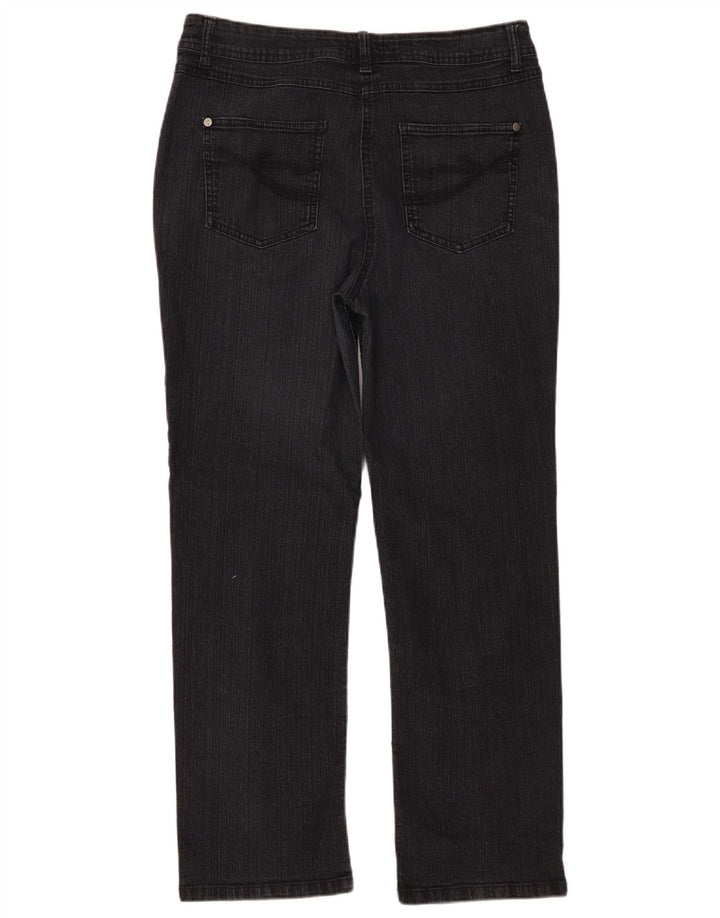 Женские прямые джинсы M&Co UK 14, большие W34 L27, черные
