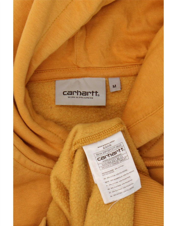 Мужской джемпер с капюшоном Carhartt из хлопка среднего желтого цвета
