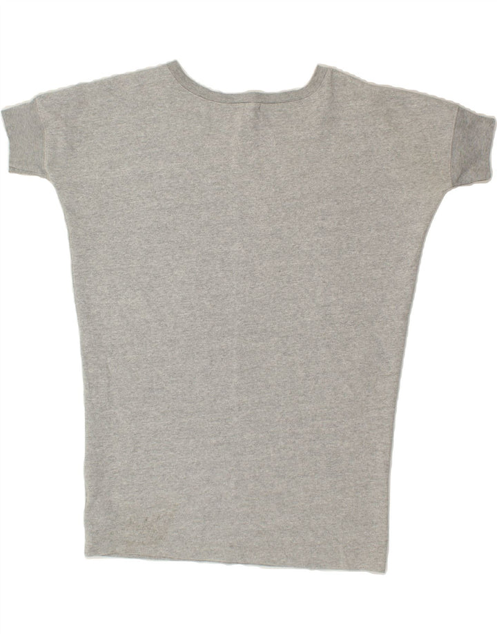 GAP Womens Longline Oversized T-Shirt Top UK 10 Small Grey Cotton Vintage Gap and Second-Hand Gap from Messina Hembry 