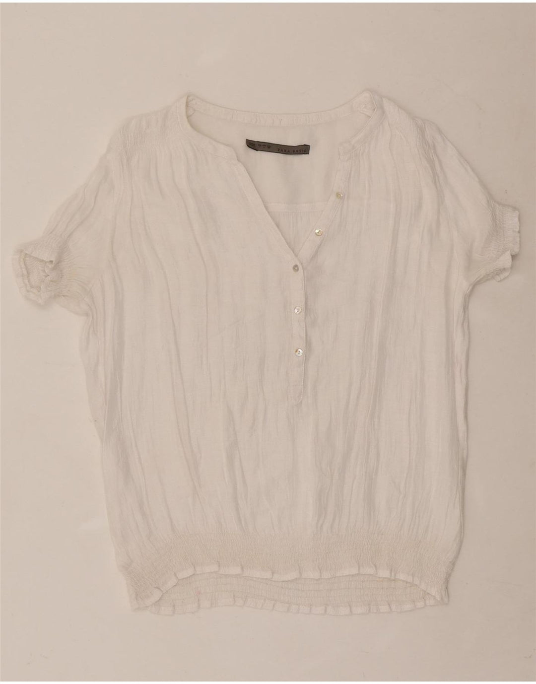 Женская блузка Zara Top UK 16, большая белая