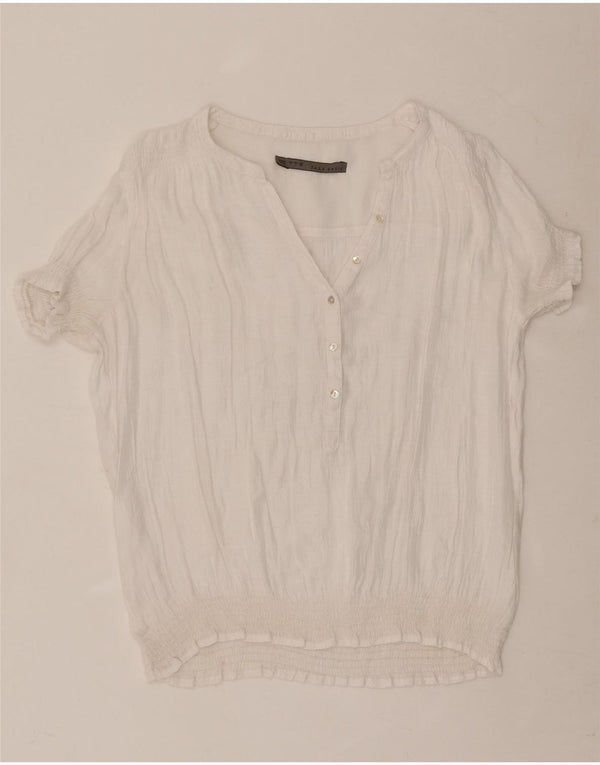 Женская блузка Zara Top UK 16, большая белая