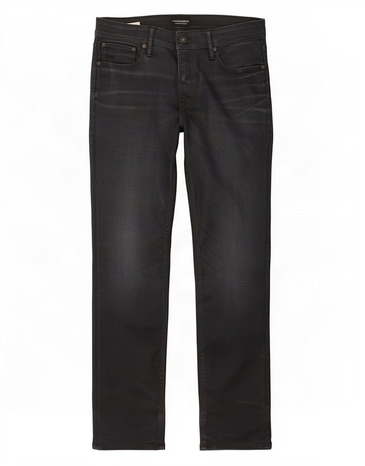 Мужские прямые джинсы Jack & Jones W32 L32 темно-синие, хлопок