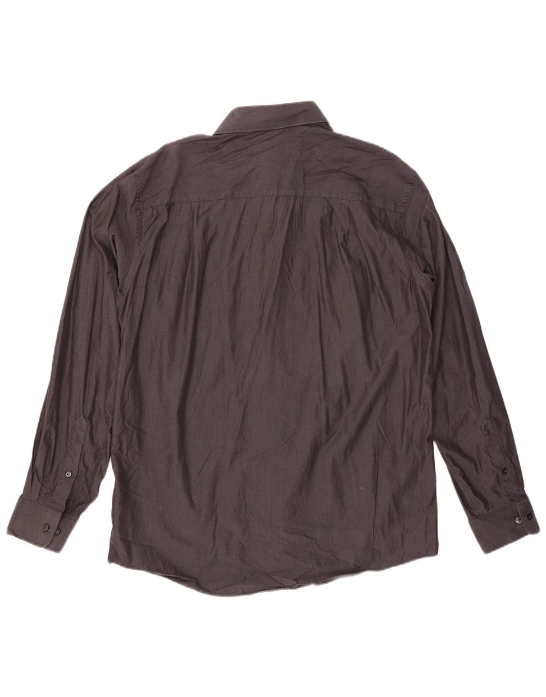 Мужская рубашка приталенного кроя CALVIN KLEIN, размер 16, большая, серая, хлопок