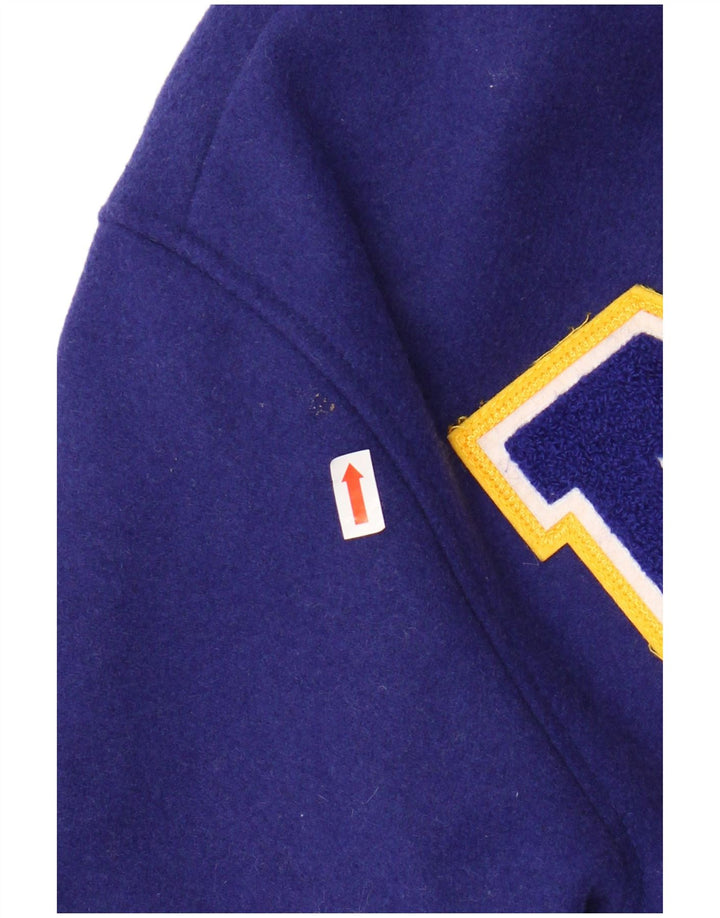 Университетская куртка ZARA для девочек New York Crocodiles с графическим рисунком, 9–10 лет, темно-синяя