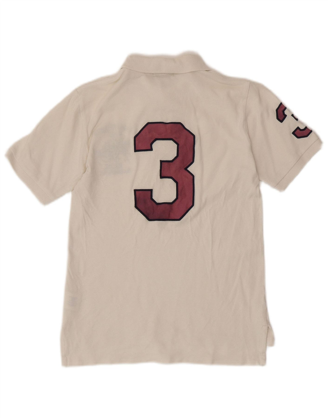 POLO RALPH LAUREN Рубашка-поло с рисунком для мальчиков, 7-8 лет, маленькая, белая, хлопковая