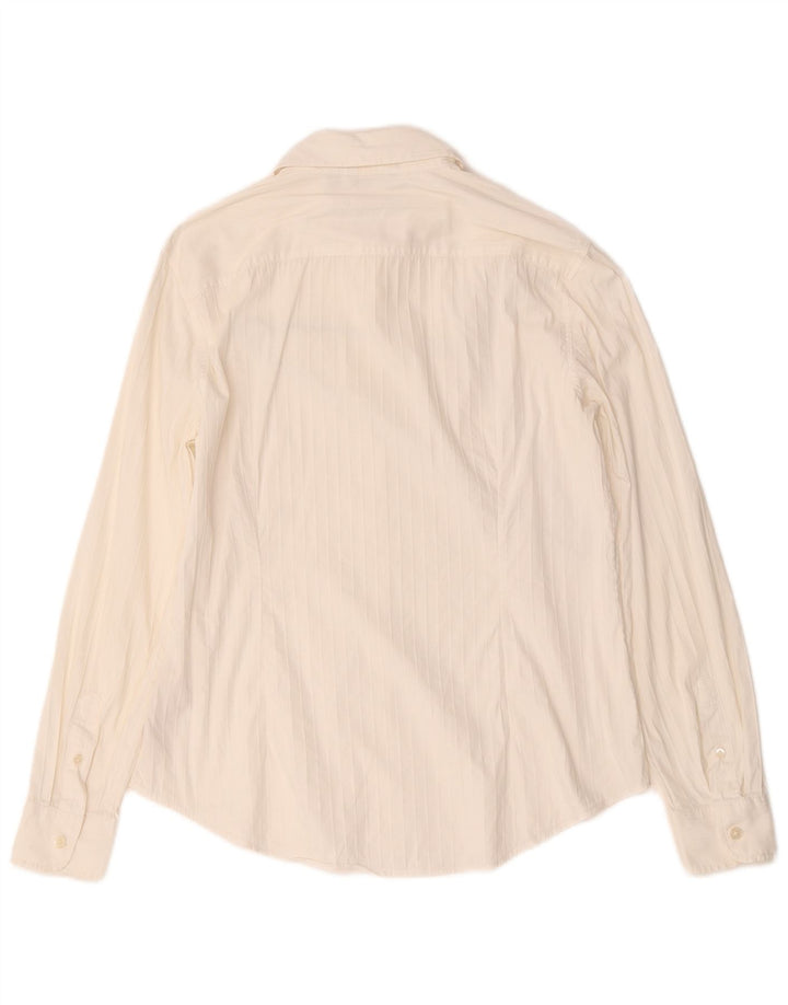 Женская рубашка Massimo Dutti EU 42, хлопок в большую белую полоску