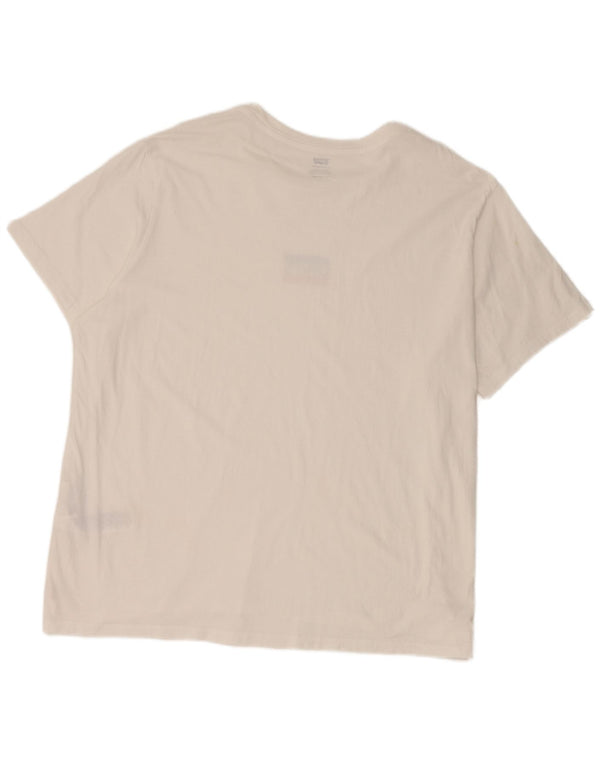 Женская футболка Levi's Top UK 20 2XL, белый хлопок