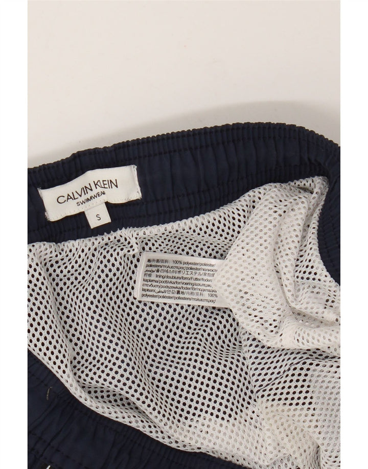 Calvin Klein Мужские шорты для плавания с рисунком, темно-синие, полиэстер