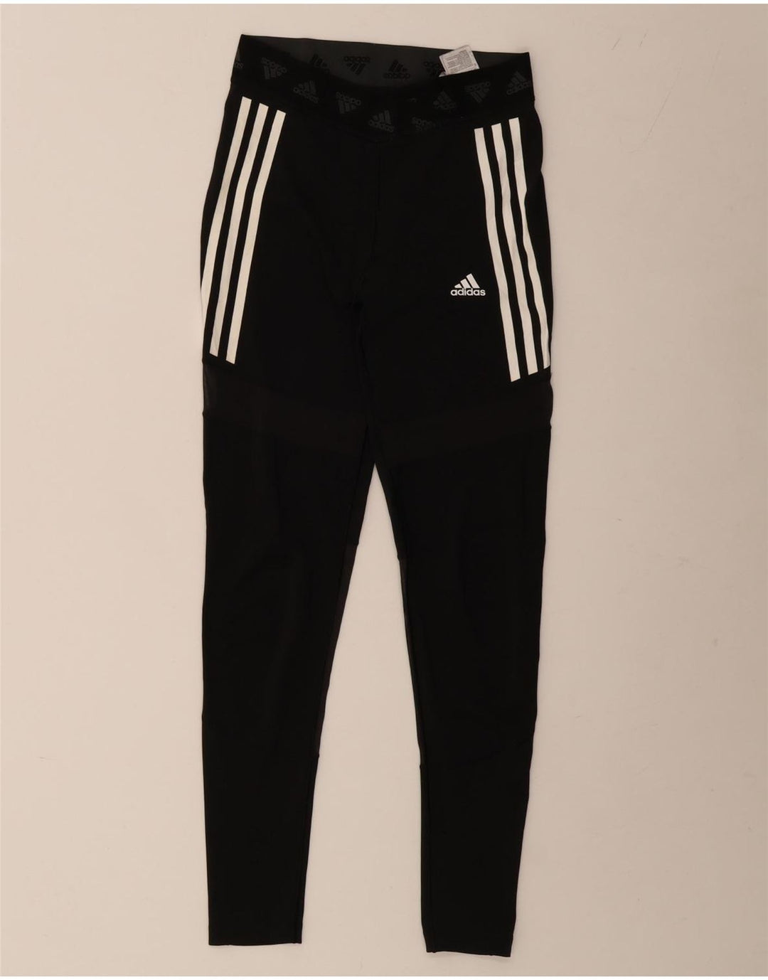 Женские леггинсы с рисунком ADIDAS Aeroready UK 12/14, средний черный полиэстер