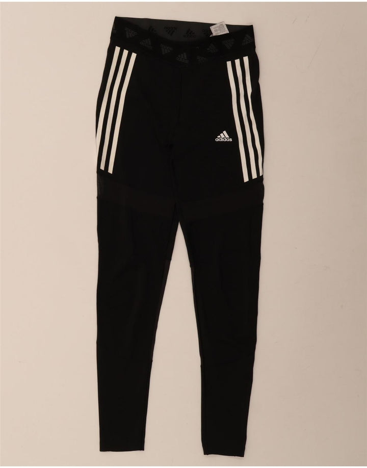 Женские леггинсы с рисунком ADIDAS Aeroready UK 12/14, средний черный полиэстер