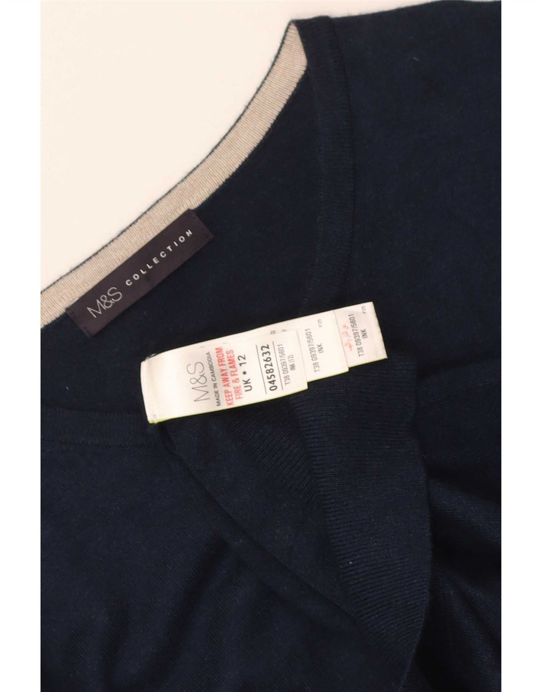 Женский кардиган Marks & Spencer UK 12, средний темно-синий, вискоза