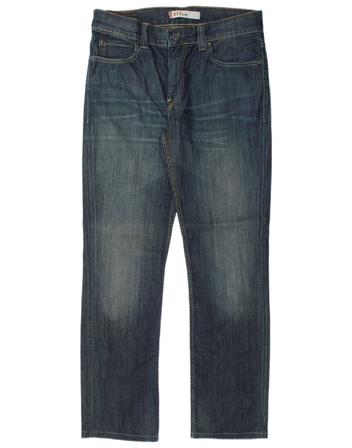 Мужские джинсы Levi's Slim 511 W36 L32 синие, хлопок