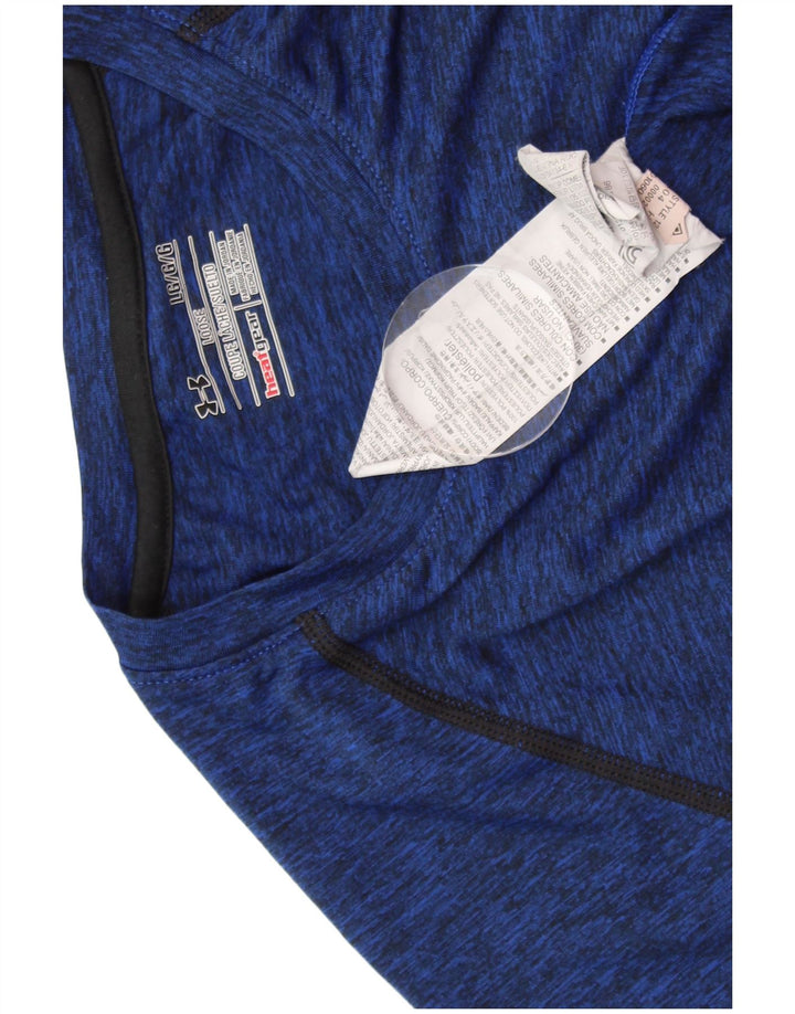 Мужская футболка Under Armour Heat Gear, большой синий полиэстер с крапинками