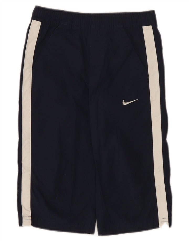 Спортивные шорты Nike для мальчиков с графикой, 5–6 лет, средние, темно-синие, с цветными блоками