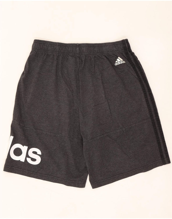 Мужские спортивные шорты Adidas с графическим рисунком, большие серые хлопковые