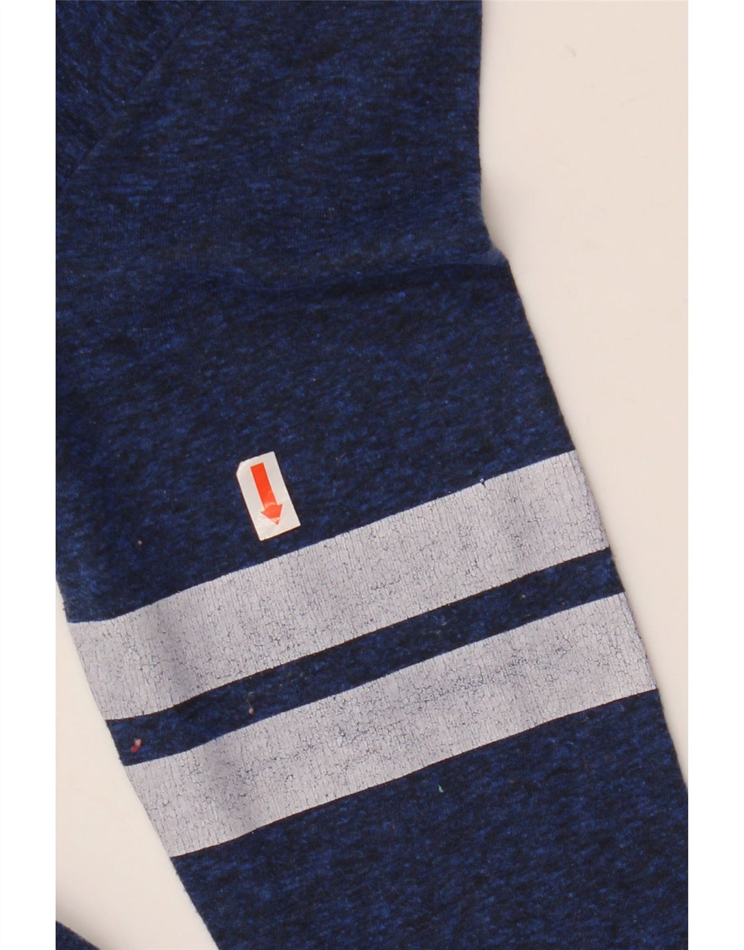 SUPERDRY Женский топ с рисунком, рукавом 3/4, Великобритания 2 2XS, темно-синий, полиэстер