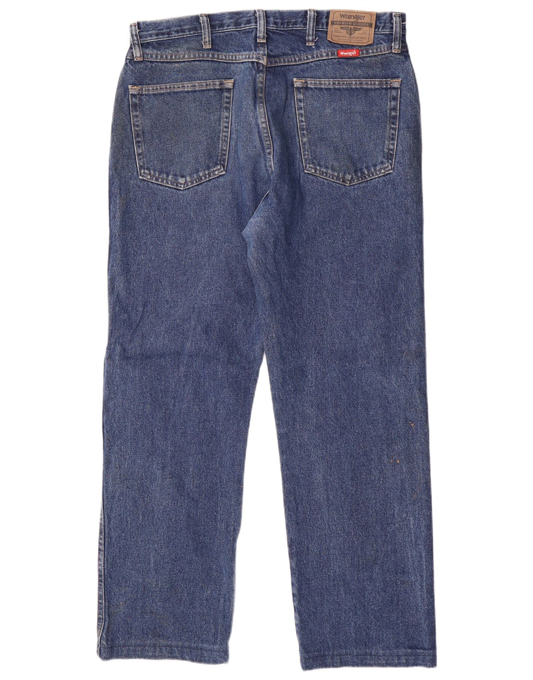 Мужские прямые джинсы Wrangler стандартного кроя W35 L30, синий хлопок