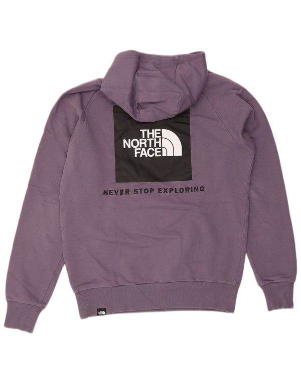 Мужской джемпер с капюшоном с рисунком The North Face, хлопковый средний фиолетовый цвет