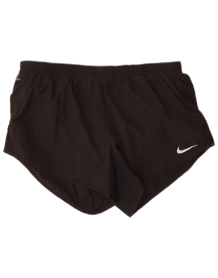Женские спортивные шорты NIKE Dri Fit UK 14, большие черные, полиэстер