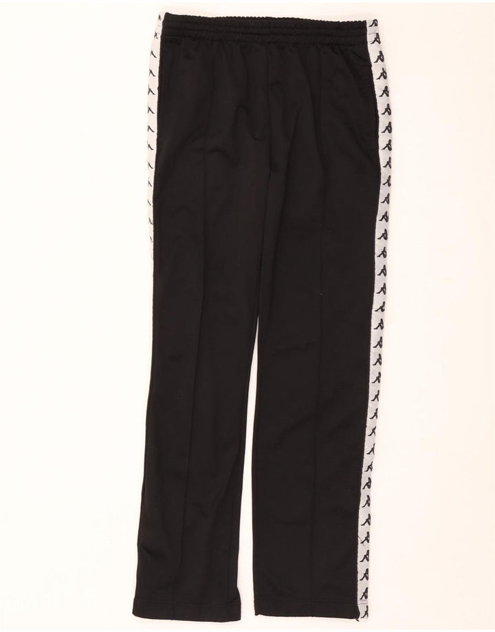 Мужские спортивные брюки Kappa с графическим рисунком, средний черный полиэстер