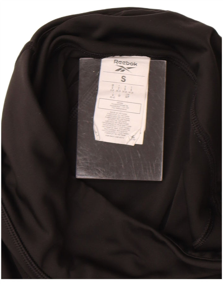 Женские леггинсы Reebok UK 8, маленькие, черные, полиэстер