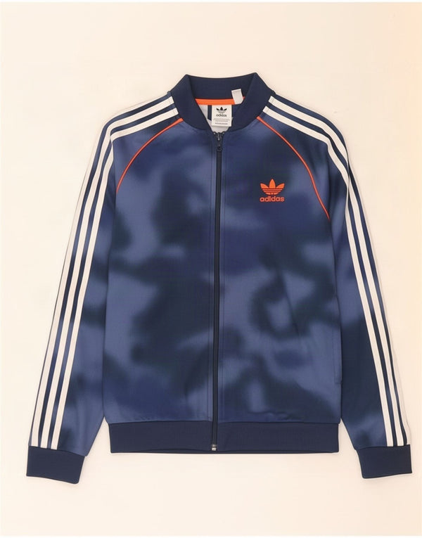 Спортивный костюм Adidas Primegreen для мальчиков, верхняя куртка 11–12 лет, темно-синий тай-дай