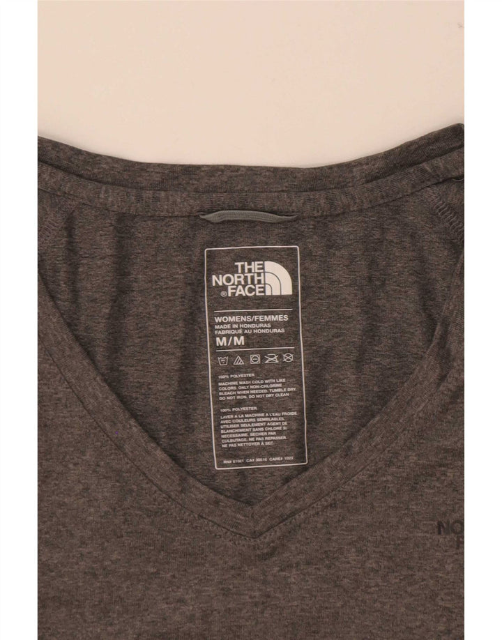 Женская футболка The North Face Top UK 12, средний серый полиэстер с крапинками