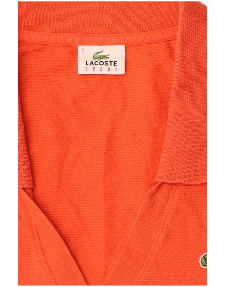 Женская рубашка-поло без рукавов Lacoste UK 12 Medium Orange