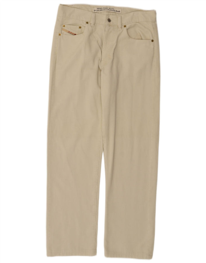 Женские прямые вельветовые брюки DIESEL W32 L30 Off White