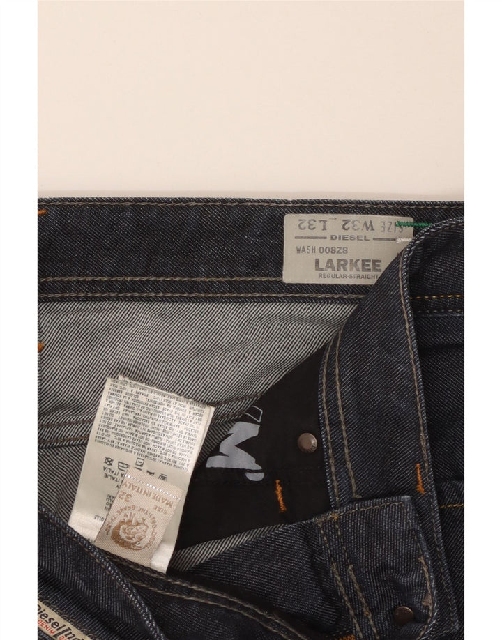 Мужские прямые джинсы DIESEL Larkee Regular Fit W32 L32, темно-синий, хлопок