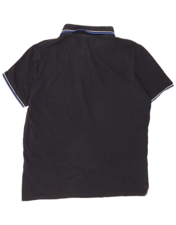 Мужская рубашка-поло Champion среднего размера, темно-синяя, хлопок