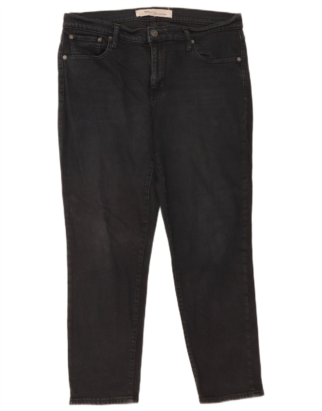 Женские узкие джинсы GAP Girlfriend W31 L27, черный хлопок