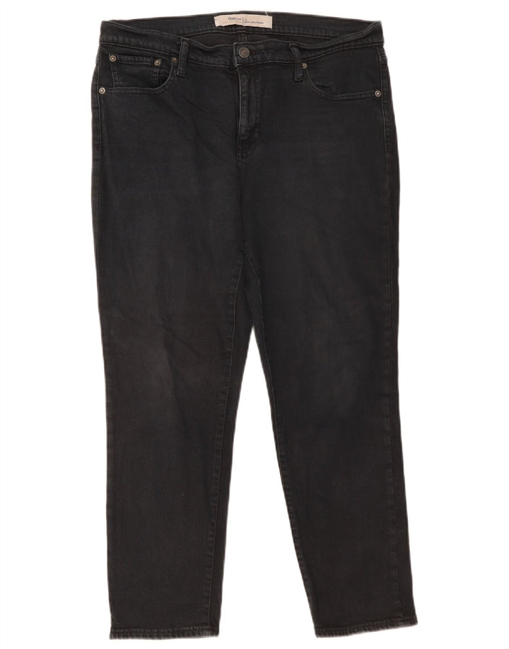 Женские узкие джинсы GAP Girlfriend W31 L27, черный хлопок