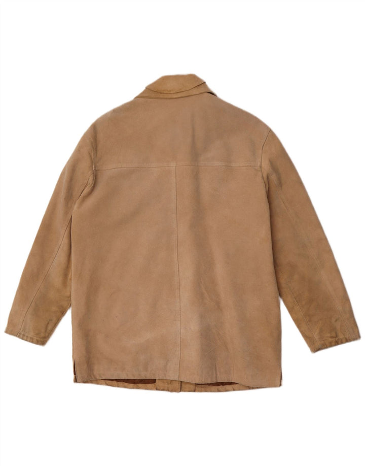 Винтажная женская замшевая куртка IT 44 Medium Beige Leather