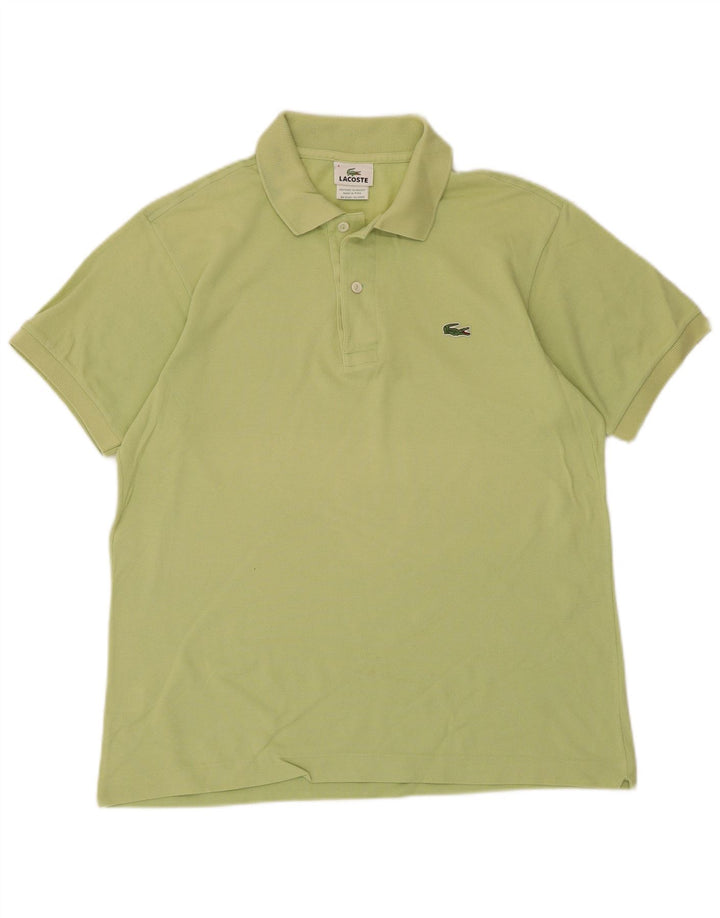 Мужская рубашка-поло Lacoste, размер 4, средний зеленый хлопок, хлопок