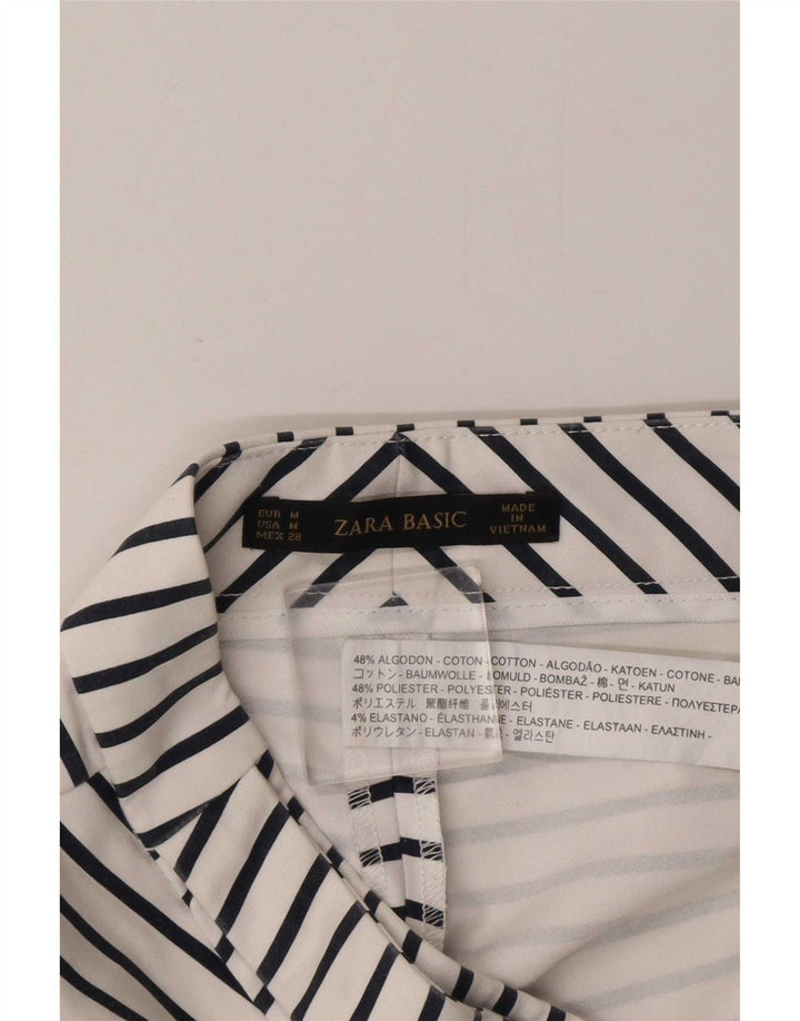 Женские повседневные шорты Zara Medium W28, хлопок в белую полоску