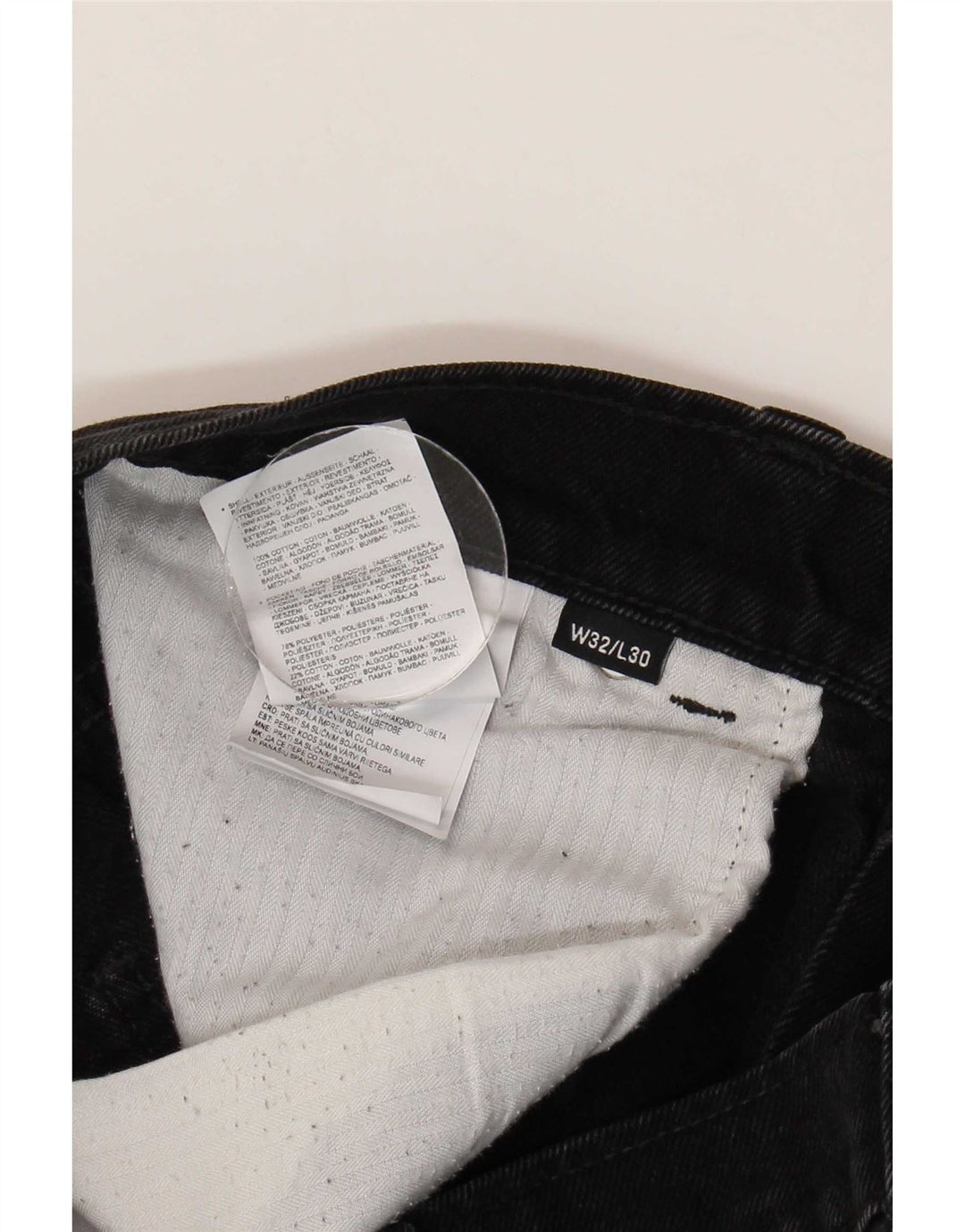 Мужские прямые джинсы Dickies W32 L30, черный хлопок