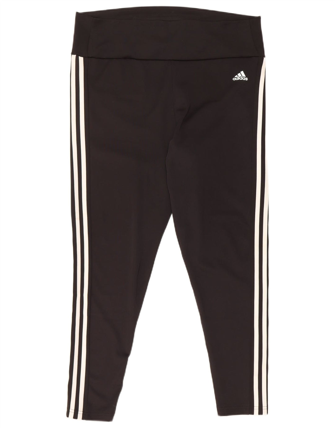 Женские укороченные леггинсы Adidas UK 20/22 XL, черный полиэстер