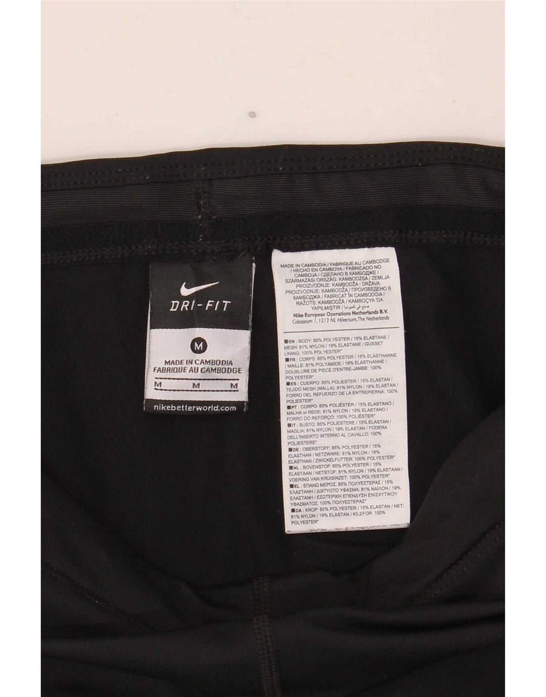 Женские леггинсы Nike UK 14, средний черный полиэстер, спортивные