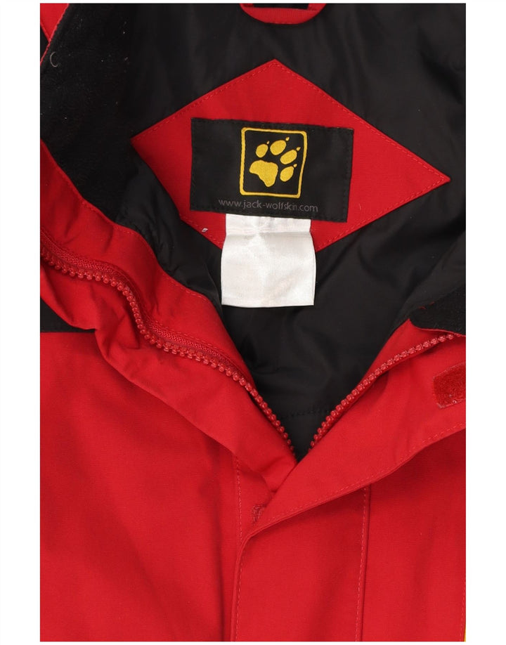 Мужская ветровка Jack Wolfskin UK 40/42, большая красная с цветными блоками
