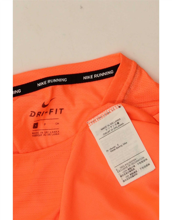 Мужская футболка Nike Dri Fit, маленький оранжевый полиэстер